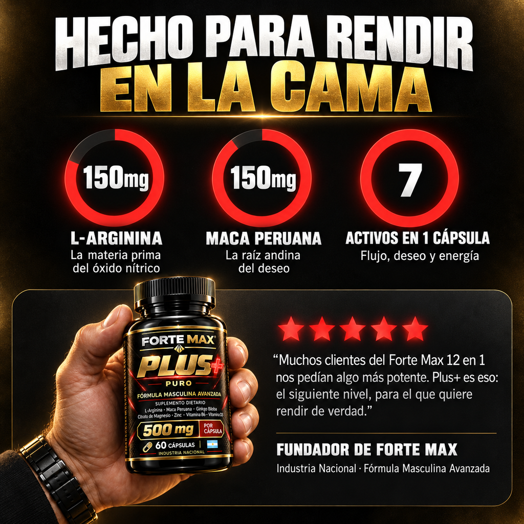 Forte Max Plus | Fórmula Masculina Avanzada