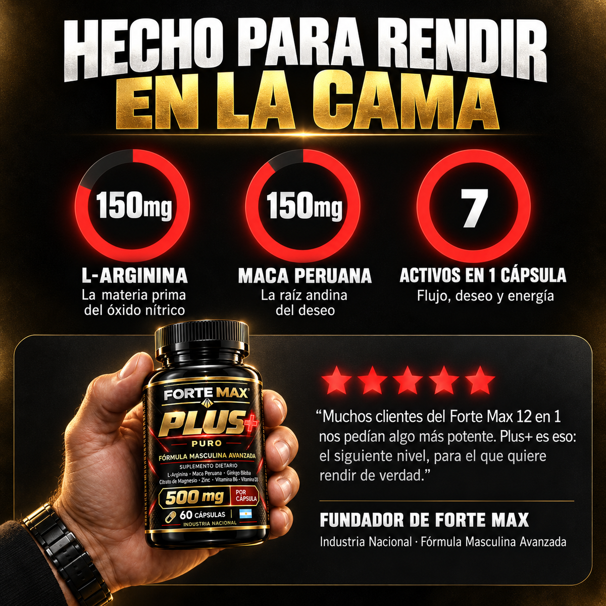 Forte Max Plus | Fórmula Masculina Avanzada
