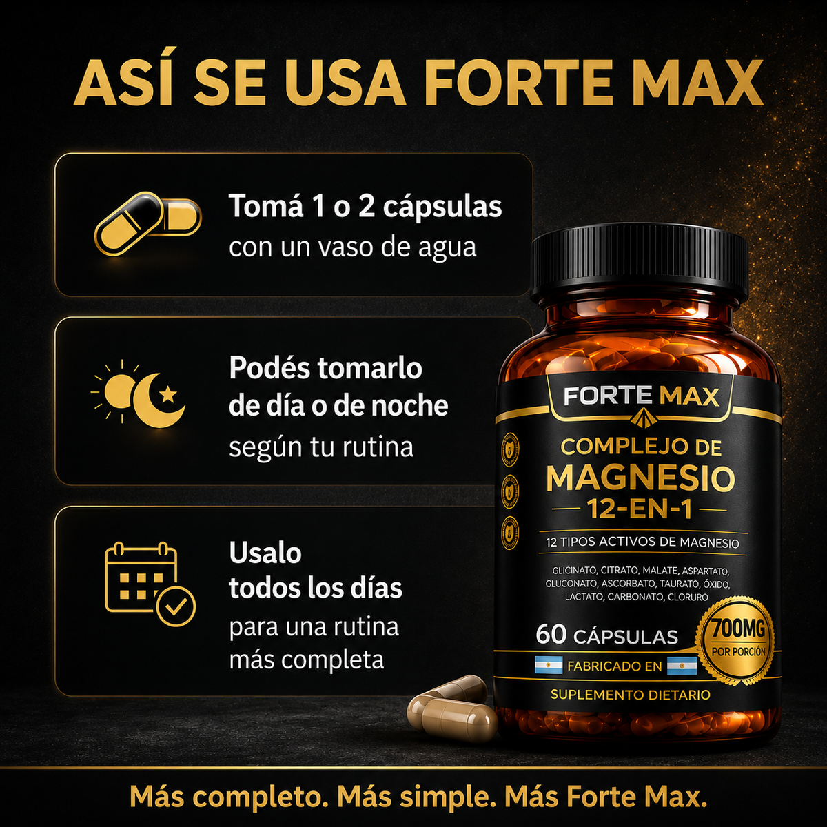 Complejo de Magnesio 12 en 1 - Forte Max